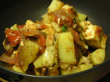 Tofu and vegetable stir-fry