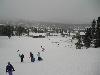 Top of the sledding hill in Carter Park