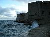 Waves crashing in Dubrovnik