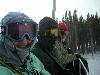 Rikki, Reid, and Rick on the Independence SuperChair lift