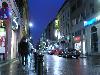 Sarajevo street at night